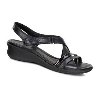 Women's Ecco Felicia Sandals Black | Canada 173CTV